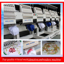 Best 6 Head Programmable Computer Embroidery Machine / High Speed Multi Function Embroidery